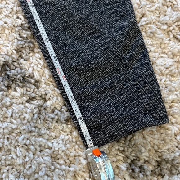 Athleta Metro Skinny Pant M Navy Blue Herringbone Stretch Career Work Pants - Picture 11 of 11